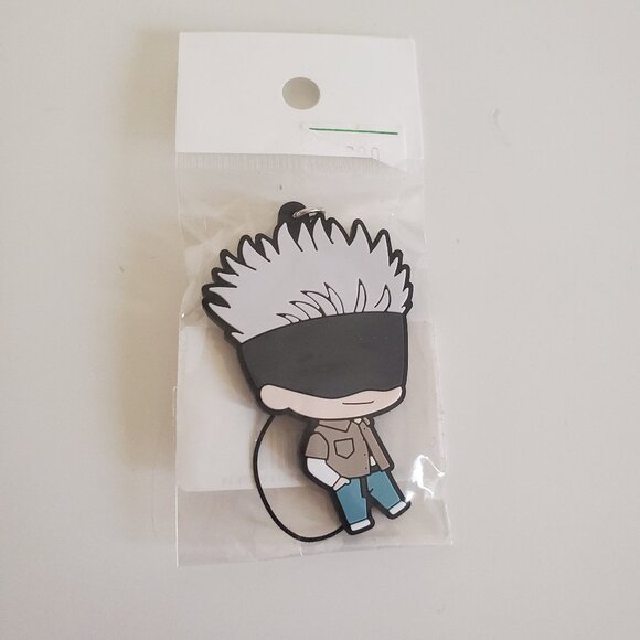 Jujutsu Kaisen Gojo Satoru Bandai Rubber Strap Keychain - Picture 1 of 3